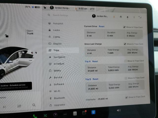 Photo 9 from auction – 2021 TESLA MODEL 3 with VIN 5YJ3E1EA2MF995054
