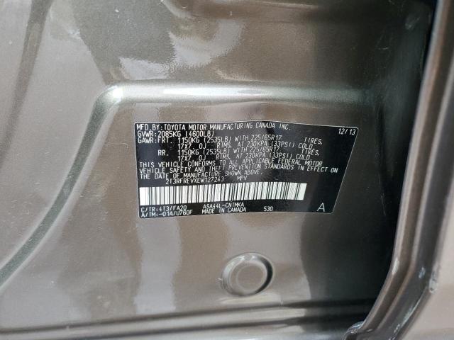 Photo 14 from auction – 2014 TOYOTA RAV4 XLE with VIN 2T3RFREVXEW127243