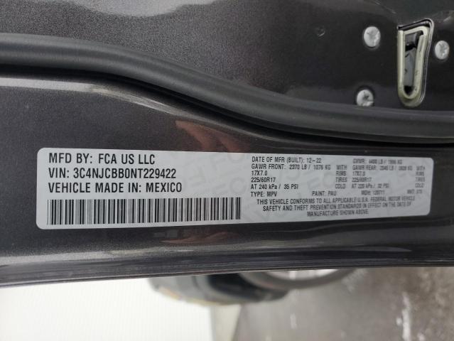 Photo 14 from auction – 2022 JEEP COMPASS LA with VIN 3C4NJCBB0NT229422