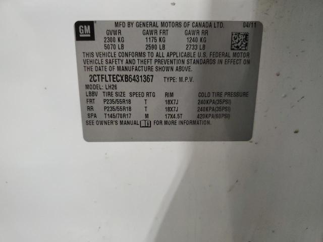 Photo 14 from auction – 2011 GMC TERRAIN SL with VIN 2CTFLTECXB6431367