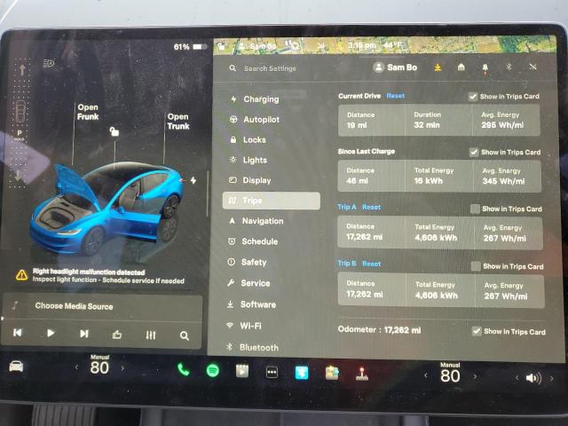 Photo 9 from auction – 2024 TESLA MODEL 3 with VIN 5YJ3E1EA1RF755212