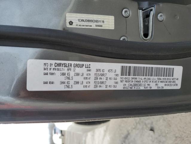 Photo 14 from auction – 2012 JEEP COMPASS SP with VIN 1C4NJDBB9CD651116