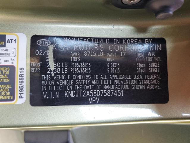 Photo 14 from auction – 2013 KIA SOUL with VIN KNDJT2A58D7587451