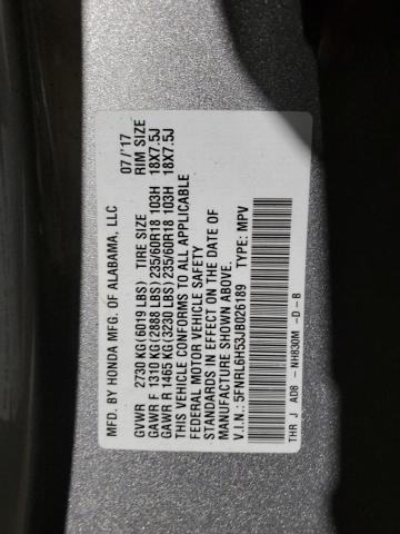 Photo 14 from auction – 2018 HONDA ODYSSEY EX with VIN 5FNRL6H53JB026189