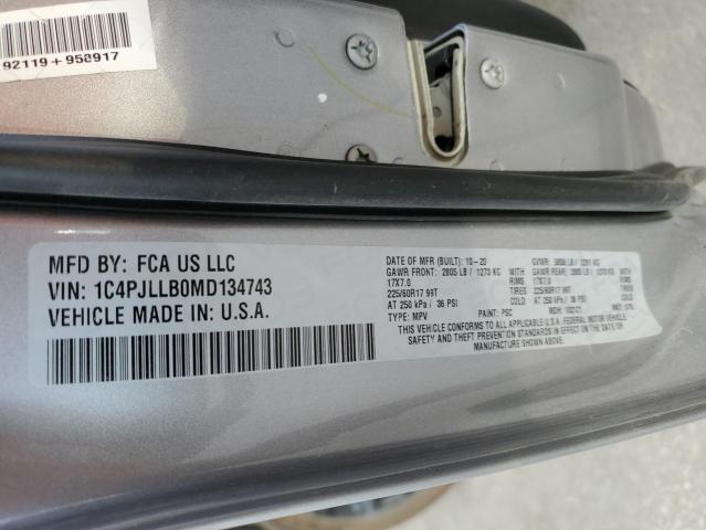 Photo 14 from auction – 2021 JEEP CHEROKEE L with VIN 1C4PJLLB0MD134743