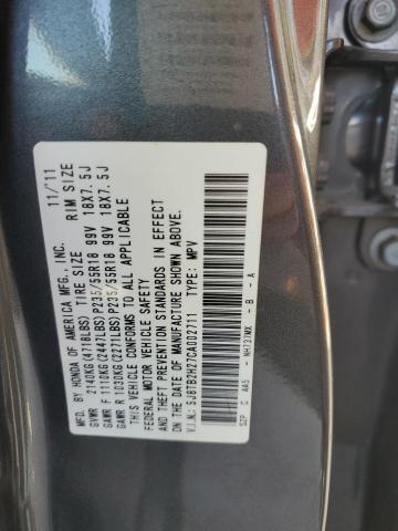 Photo 14 from auction – 2012 ACURA RDX with VIN 5J8TB2H27CA002711