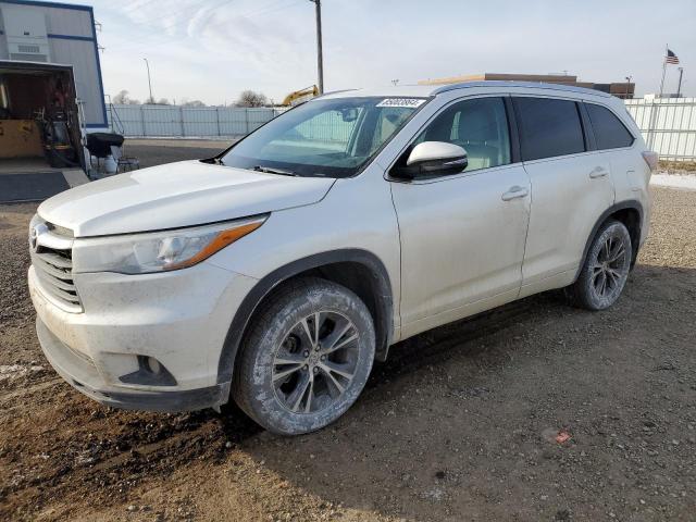 TOYOTA HIGHLANDER 2016 with VIN 5TDJKRFH4GS259596 - Photo from auction