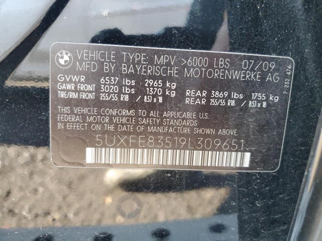 Photo 14 from auction – 2009 BMW X5 XDRIVE4 with VIN 5UXFE83519L309651