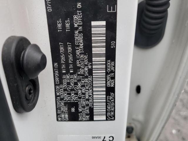 Photo 14 from auction – 2019 TOYOTA 4RUNNER SR with VIN JTEBU5JR8K5737083