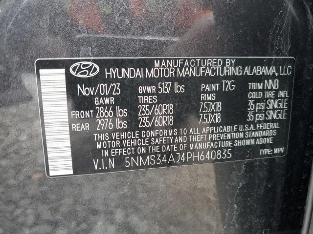 Photo 14 from auction – 2023 HYUNDAI SANTA FE S with VIN 5NMS34AJ4PH640835