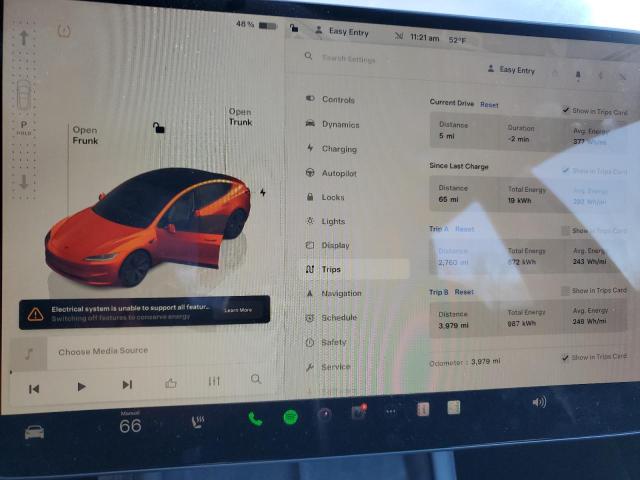 Photo 9 from auction – 2024 TESLA MODEL 3 with VIN 5YJ3E1EB8RF834496