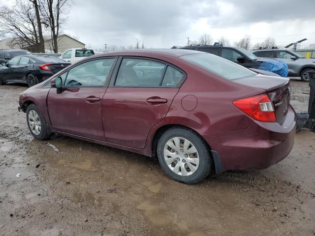 Photo 2 from auction – 2012 HONDA CIVIC LX with VIN 2HGFB2F59CH554738