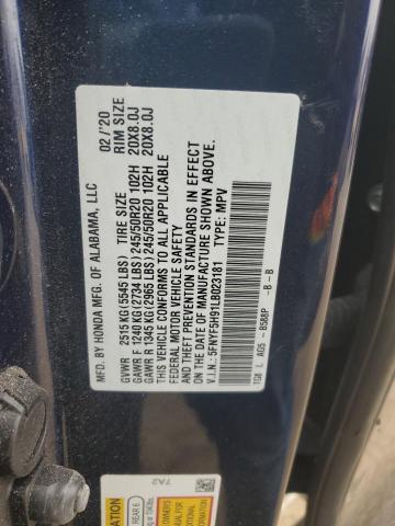 Photo 14 from auction – 2020 HONDA PILOT TOUR with VIN 5FNYF5H91LB023181