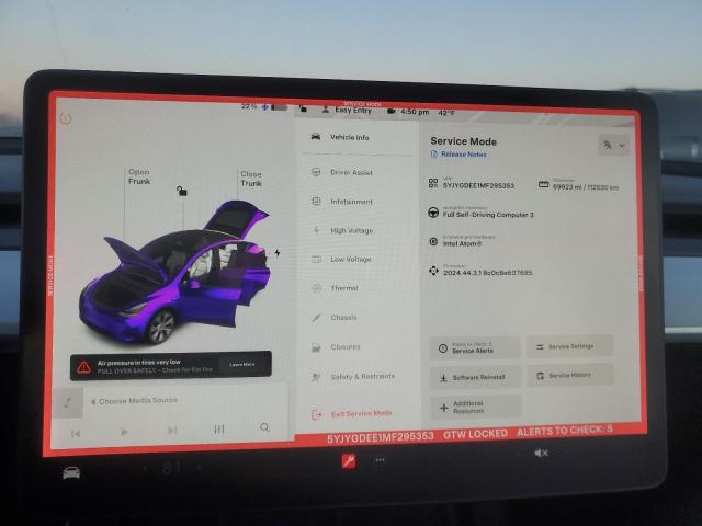 Photo 9 from auction – 2021 TESLA MODEL Y with VIN 5YJYGDEE1MF295353