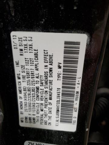 Photo 14 from auction – 2013 HONDA CR-V EXL with VIN 5J6RM4H70DL084579