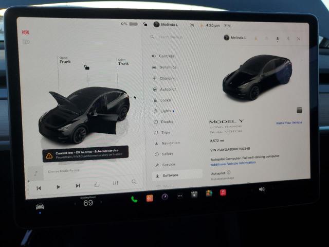 Photo 9 from auction – 2024 TESLA MODEL Y with VIN 7SAYGAEE6RF150348