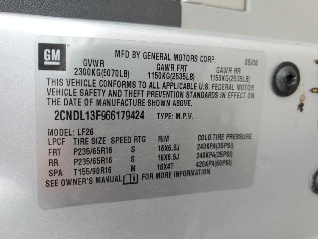 Photo 14 from auction – 2006 CHEVROLET EQUINOX LS with VIN 2CNDL13F966179424
