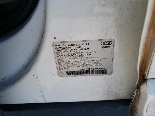 Photo 14 from auction – 2011 AUDI Q5 PREMIUM with VIN WA1CFAFP8BA089765