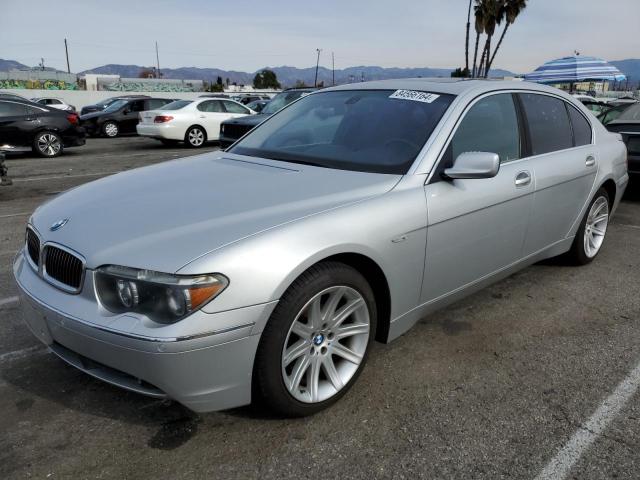 BMW 745 LI 2002 with VIN WBAGN63442DR06954 - Photo from auction