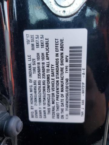 Photo 14 from auction – 2018 HONDA CR-V EX with VIN 7FARW2H50JE001240