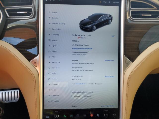 Photo 9 from auction – 2014 TESLA MODEL S with VIN 5YJSA1H17EFP39691