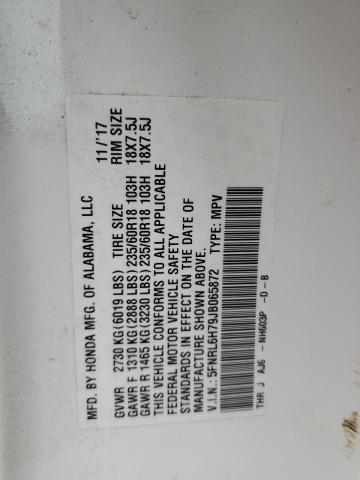 Photo 14 from auction – 2018 HONDA ODYSSEY EX with VIN 5FNRL6H79JB065872