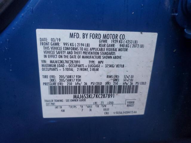 Photo 14 from auction – 2019 FORD ECOSPORT T with VIN MAJ6S3KL7KC287891
