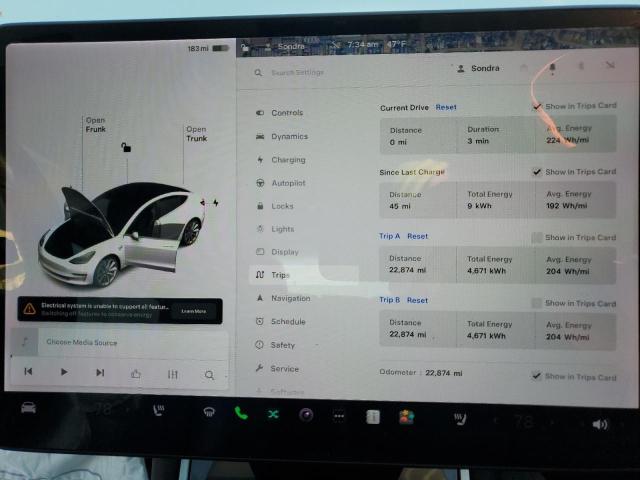 Photo 9 from auction – 2018 TESLA MODEL 3 with VIN 5YJ3E1EA1JF006558