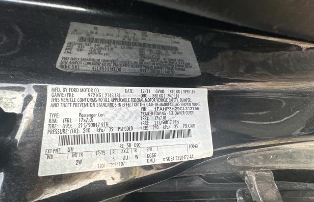 Photo 10 from auction – 2012 FORD FOCUS SEL with VIN 1FAHP3H29CL313756