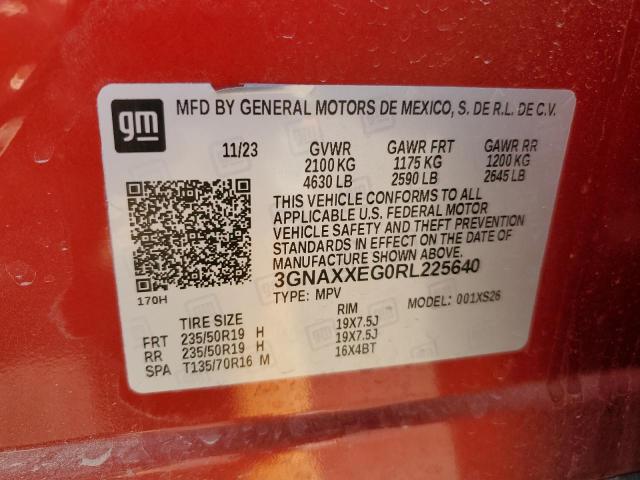 Photo 14 from auction – 2024 CHEVROLET EQUINOX PR with VIN 3GNAXXEG0RL225640