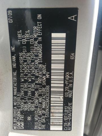 Photo 14 from auction – 2012 TOYOTA SIENNA with VIN 5TDYK4CC8AS303066