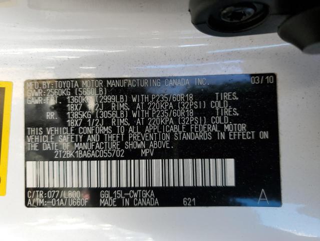 Снимка 14 от търг – 2010 LEXUS RX 350 с VIN 2T2BK1BA6AC055702