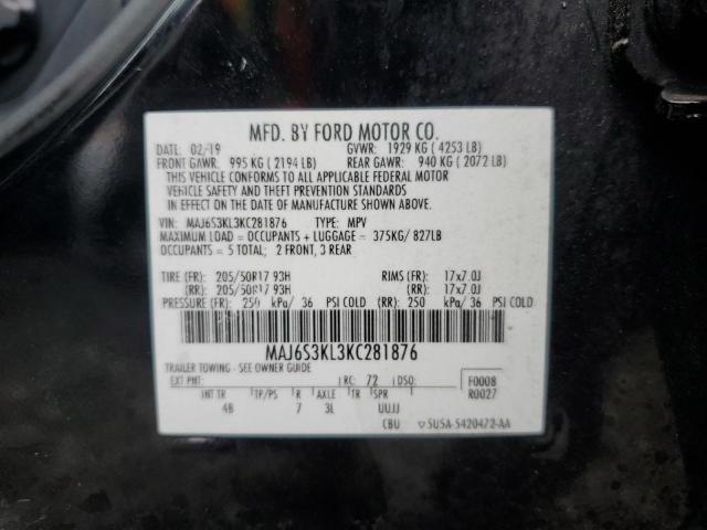 Photo 14 from auction – 2019 FORD ECOSPORT T with VIN MAJ6S3KL3KC281876