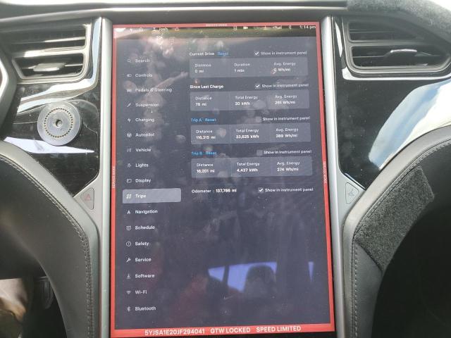 Photo 9 from auction – 2018 TESLA MODEL S with VIN 5YJSA1E20JF294041