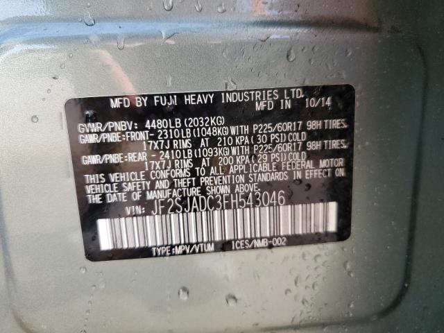 Photo 14 from auction – 2015 SUBARU FORESTER 2 with VIN JF2SJADC3FH543046