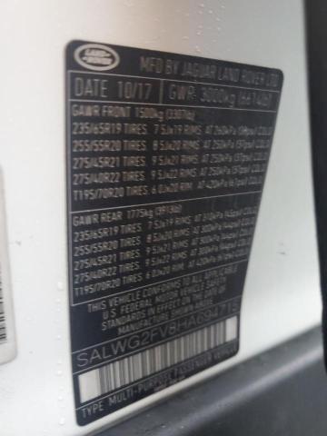 Photo 14 from auction – 2017 LAND ROVER RANGE ROVE with VIN SALWG2FV8HA694715
