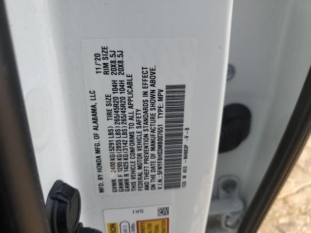 Photo 14 from auction – 2021 HONDA PASSPORT E with VIN 5FNYF8H03MB007651