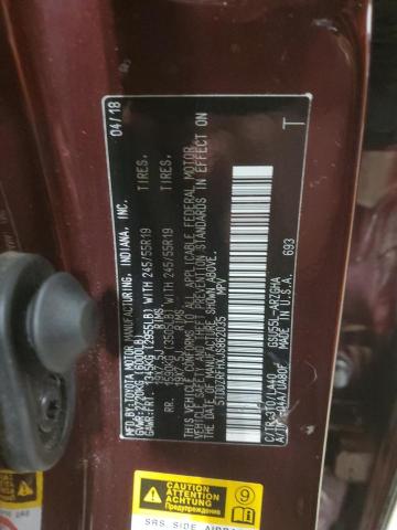 Photo 14 from auction – 2018 TOYOTA HIGHLANDER with VIN 5TDDZRFHXJS862035