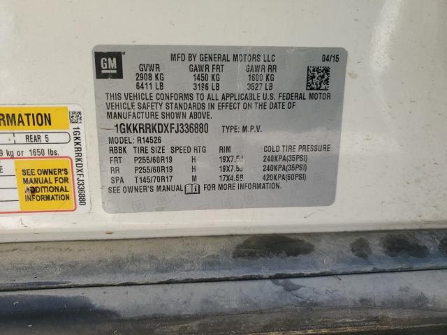 Photo 14 from auction – 2015 GMC ACADIA SLT with VIN 1GKKRRKDXFJ336880