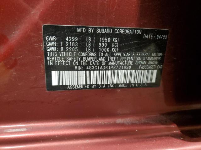 Photo 14 from auction – 2023 SUBARU IMPREZA PR with VIN 4S3GTAD61P3721690
