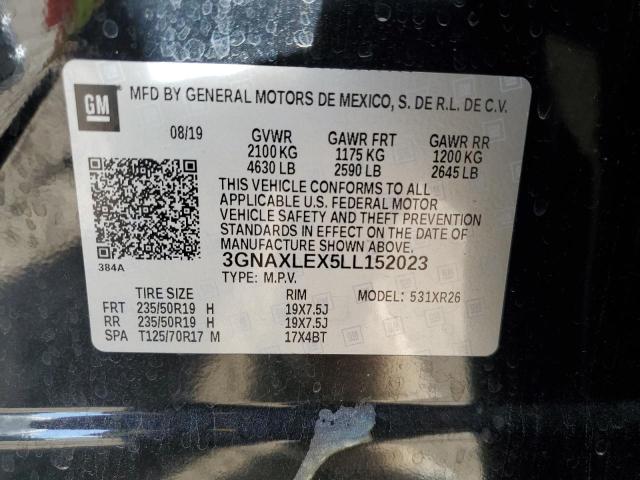 Photo 14 from auction – 2020 CHEVROLET EQUINOX LT with VIN 3GNAXLEX5LL152023