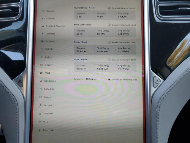 Photo 9 from auction – 2014 TESLA MODEL S with VIN 5YJSA1S11EFP54096