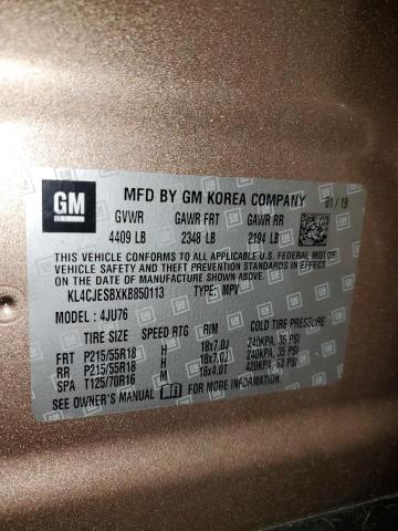 Photo 14 from auction – 2019 BUICK ENCORE PRE with VIN KL4CJESBXKB850113