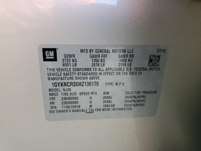 Photo 14 from auction – 2017 CADILLAC XT5 PREMIU with VIN 1GYKNCRS6HZ136179