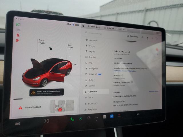 Photo 9 from auction – 2018 TESLA MODEL 3 with VIN 5YJ3E1EA5JF016848