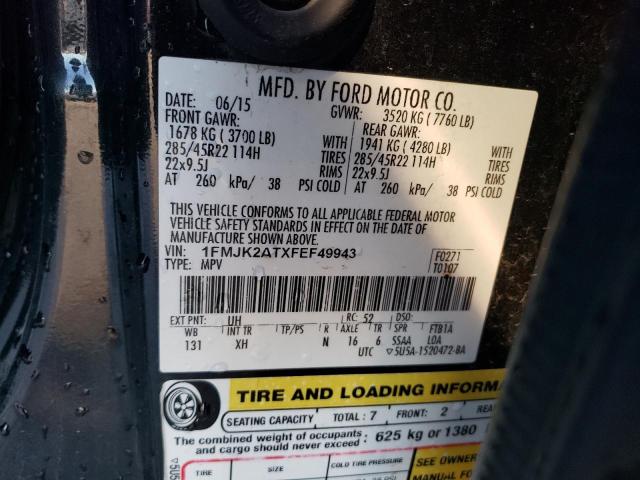 Photo 14 from auction – 2015 FORD EXPEDITION with VIN 1FMJK2ATXFEF49943