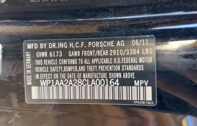 Photo 10 from auction – 2012 PORSCHE CAYENNE with VIN WP1AA2A28CLA00164