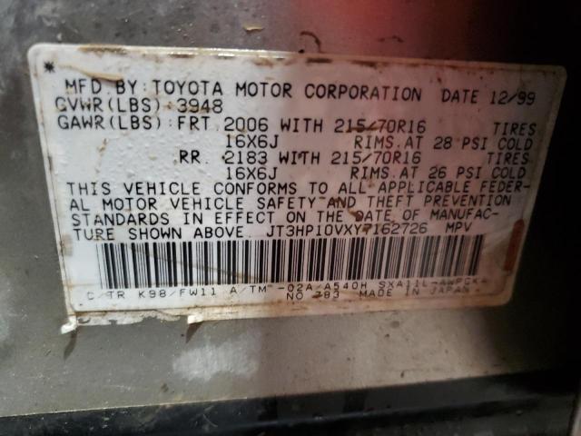 Photo 14 from auction – 2000 TOYOTA RAV4 with VIN JT3HP10VXY7162726