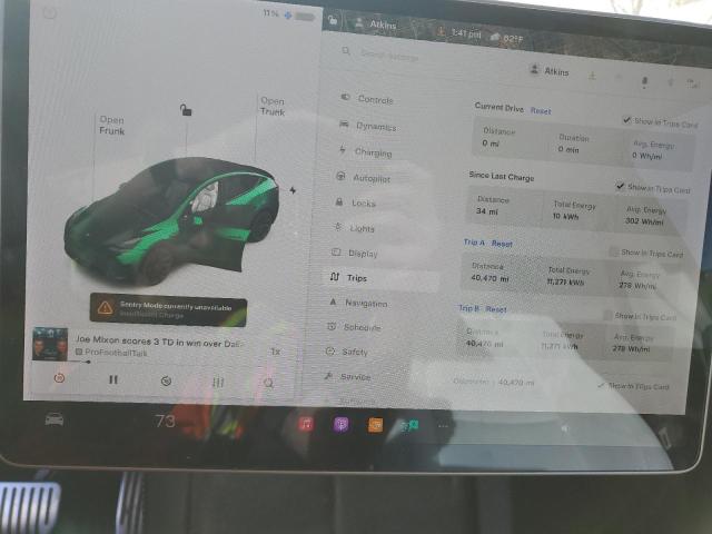 Photo 9 from auction – 2022 TESLA MODEL Y with VIN 7SAYGAEE9NF339411