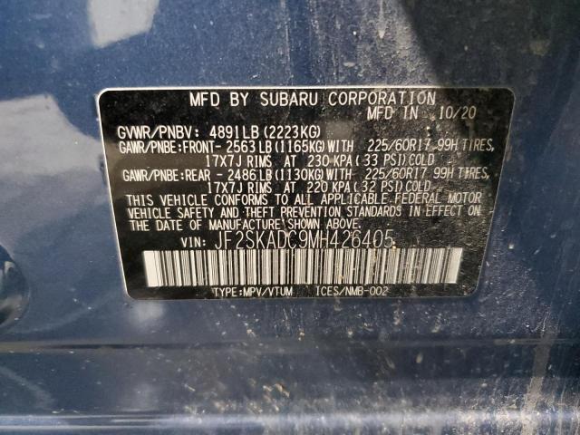 Photo 14 from auction – 2021 SUBARU FORESTER with VIN JF2SKADC9MH426405